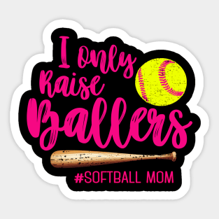 Raise Ballers Baseball Player Sticker